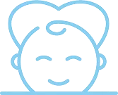 BabyNordic logo - en tegning af en baby